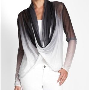 BCBG “Dana” ombre scarf top